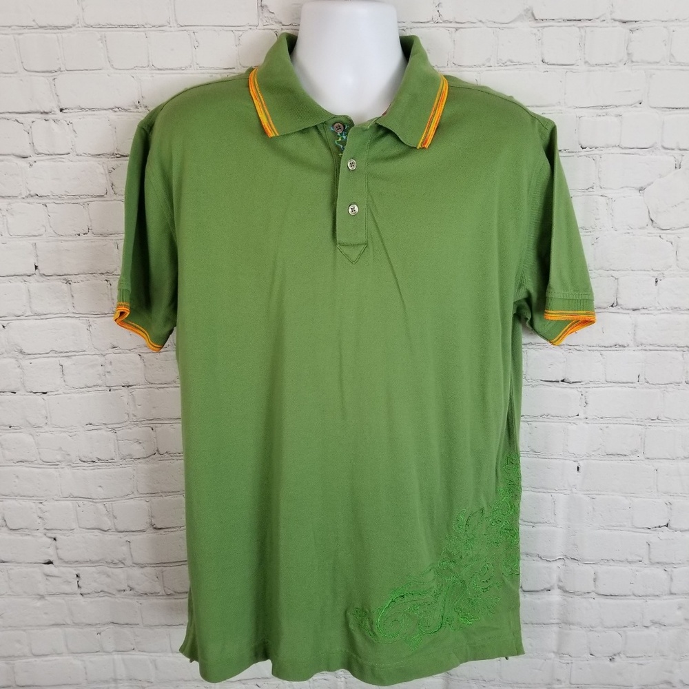 Robert Graham Men’s Green Size L Embroidered Shirt